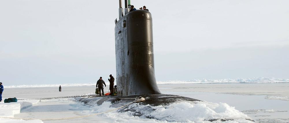 Das amerikanische U-Boot USS Connecticut in der Arktis – hier im März 2011.