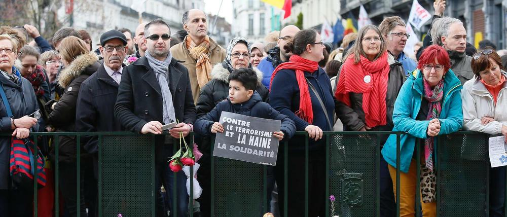 Marsch gegen den Terror in Brüssel nach den Anschlägen vom 22. März.