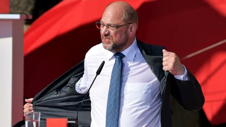 SPD-Kanzlerkandidat Martin Schulz muss im Wahlkampf kämpfen.