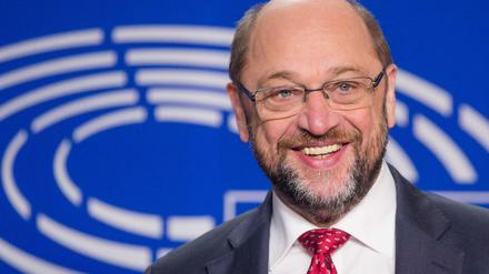 Martin Schulz kann lachen, die Berliner SPD packt seinen Namen bei Personalfragen immer wieder auf den Tisch. 
