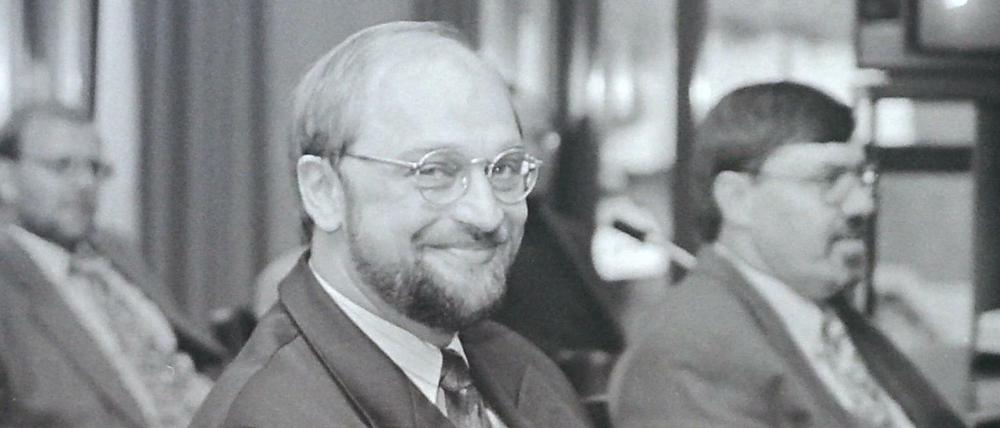 Martin Schulz beim Neujahrsempfang in Würselen 1993.
