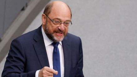 Der Bundestagsabgeordnete Martin Schulz (SPD).