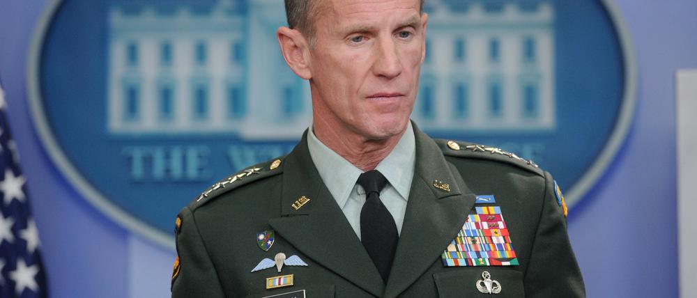 Stanley McChrystal - als er noch Afghanistan-Kommandeur war.