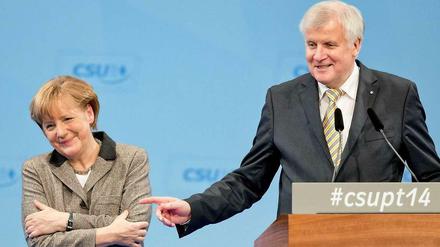 Einigkeit. Angela Merkel und Horst Seehofer am Freitag auf dem Parteitag der CSU.