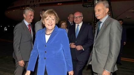Angela Merkel landet in Australien. Hier findet der G20-Gipfel statt.