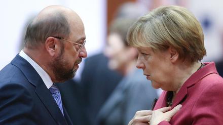 Noch hat Angela Merkel den Kampf ums Kanzleramt nicht gewonnen. Doch nachdem der SPD unter Martin Schulz drei Landtagswahlen in Folge verloren gingen, ist ihr Vorsprung gewachsen.