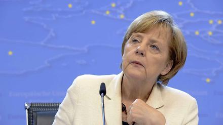 Bundeskanzlerin Angela Merkel beim EU-Gipfel in Brüssel.