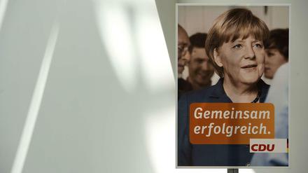 Die CDU setzt im Wahlkampf voll und ganz auf Angela Merkel.