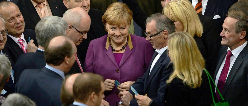 Angela Merkel darf sich freuen. Bei der Abstimmung über die Griechenland-Hilfen gab es breite Zustimmung.