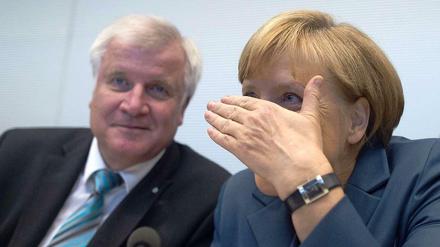 Versteckt sich: Angela Merkel (CDU).