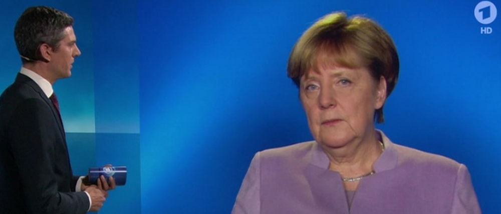 Angela Merkel im ARD-Interview mit Ingo Zamperoni