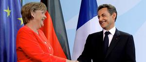 Wäre doch gelacht. Angela Merkel und Nicolas Sarkozy in Berlin.
