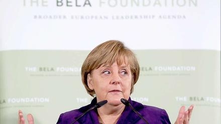 Bundeskanzlerin Angela Merkel ist derzeit laut Politbarometer die beliebteste deutsche Politikern.