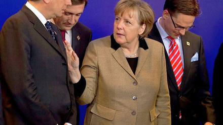 Bundeskanzlerin Angela Merkel versucht beim EU-Gipfel, die Wogen wieder zu glätten. 