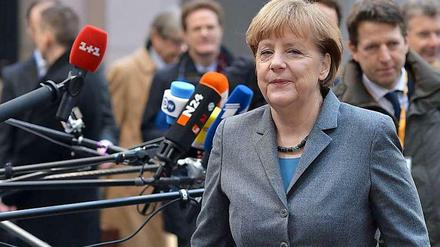 Kanzlerin Angela Merkel (CDU) - hier beim letzten EU-Gipfel im Februar.