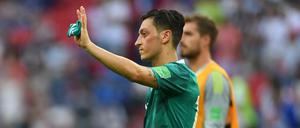 Mesut Özil aus Deutschland nach seinem letzten Spiel für die Nationalmannschaft bei der WM in Russland. 