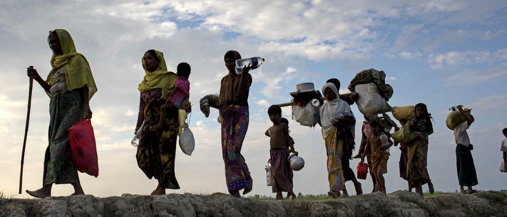 Muslimische Rohingya-Flüchtlinge in Bangladesch. Auch die UN-Vollversammlung hat nun dem Migrationspakt formal zugestimmt.
