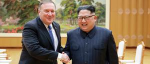 US-Außenminister Mike Pompeo zu Besuch bei Nordkoreas Machthaber Kim Jong Un. 