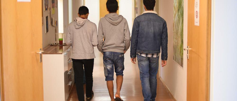 Kaum Aussicht auf den Nachzug der Eltern: Minderjährige Flüchtlinge in einem Heim in Karlsruhe.