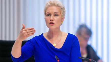 Manuela Schwesig (SPD), Ministerpräsidentin von Mecklenburg-Vorpommern, reagiert empört auf die Drohungen aus den USA.