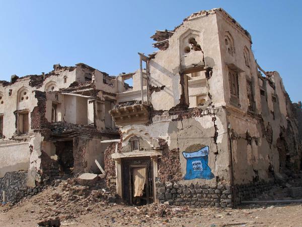 Die Stadt Mocha ist vollkommen zerstört.