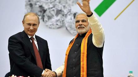 Vladimir Putin fürchtet, dass Indiens Staatschef Modi sich mehr Richtung USA orientiert.