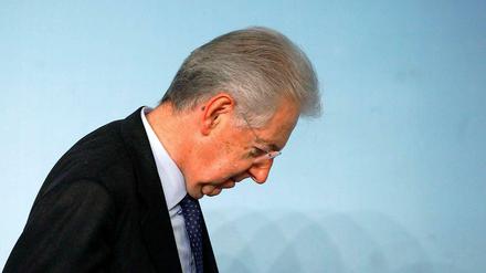 Mario Montis Regierung könnte schon bald regierungsunfähig sein.