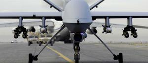 Auch das US-Militär setzt auf Drohnen. Hier eine bewaffnete Typ MQ-9A Reaper der U.S. Air Force. 