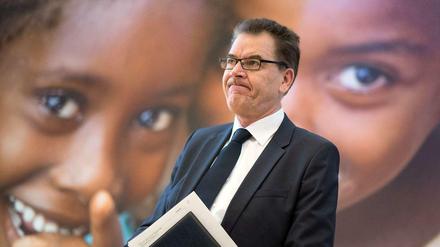 Bundesentwicklungsminister Gerd Müller (CSU) im Januar bei einer Konferenz mit dem Motto "Jedes Kind erreichen".