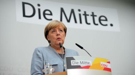 Wo Angela Merkel ist, da ist die Mitte.