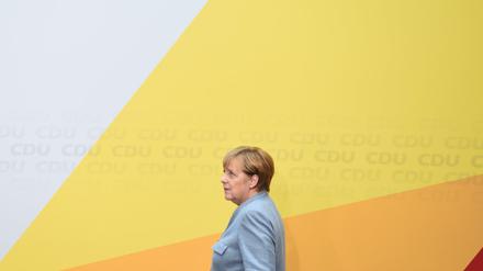 Angela Merkel am Tag nach der Wahl.