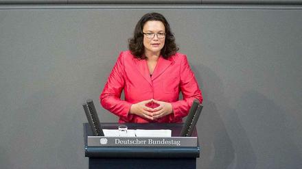 Will die Hartz-IV-Sanktionen entschärfen: Bundesarbeitsministerin Andrea Nahles (SPD).