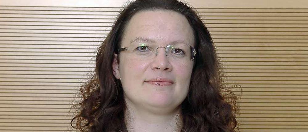 Andrea Nahles, 41, ist Generalsekretärin der SPD und seit Januar 2011 Mutter