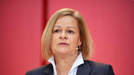 Will das Netzwerkdurchsuchungsgesetz durchsetzen: Nancy Faeser (SPD).