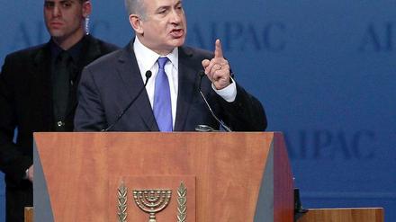 Keine Kompromisse: „Als Ministerpräsident Israels werde ich mein Volk nicht im Schatten der Vernichtung leben lassen“, sagte Netanjahu in Washington.