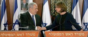 Einst härteste Gegner, jetzt Partner: Benjamin Netanjahu und seine neue Justizministerin Zippi Livni