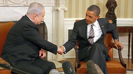 Angespannt: In der Grenzfrage konnten sich Obama und Netanjahu nicht einigen.