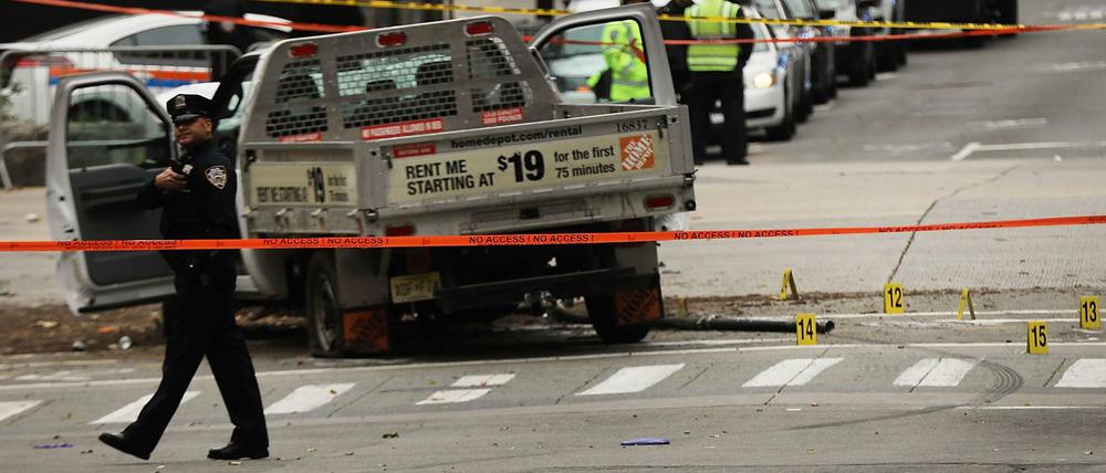 Bei dem Attentat in New York sind acht Menschen ums Leben gekommen. 