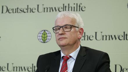 Juergen Resch, Bundesgeschäftsführer der Deutschen Umwelthilfe bei einer Pressekonferenz in Berlin. (Archivbild)