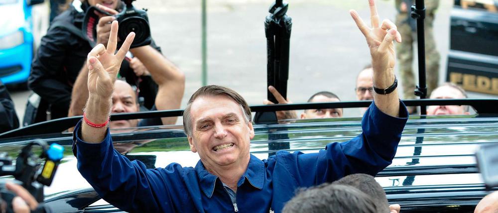 Der Rechtsextreme Jair Bolsonaro erreichte in der ersten Runde der Präsidentschaftswahlen 46 Prozent der Stimmen.