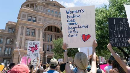 Protest gegen das neue texanische Abtreibungsgesetz in Austin am 29. Mai 2021