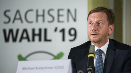 Michael Kretschmer, CDU-Spitzenkandidat und Ministerpräsident in Sachsen