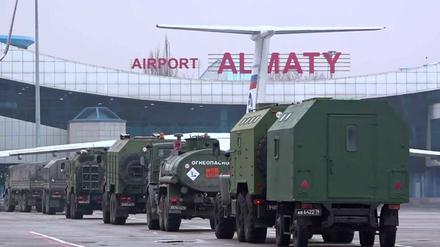 Der Flughafen im kasachischen Almaty war rund eine Woche lang gesperrt.