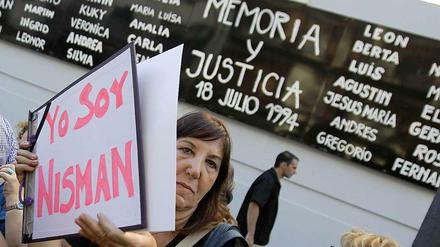 "Ich bin Nisman" - überall in Argentinien gibt es nach dem mysteriösen Tod des Staatsanwalts Demonstrationen.