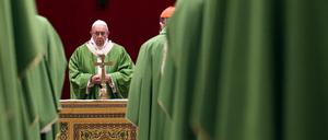 Papst Franziskus bei seiner Rede zum Vatikan-Gipfel zu Missbrauch in der katholischen Kirche