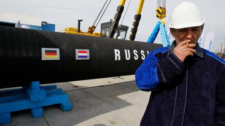 Mitten im Bau, aber noch nicht gesichert: die deutsch-russische Gas-Pipeline Nord Stream 2 durch die Ostsee. 