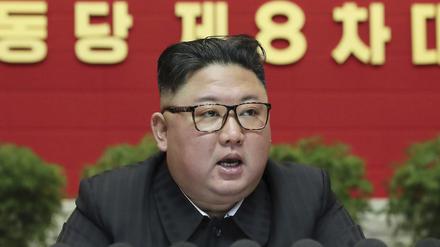 Nordkoreas Staatschef Kim Jong Un im Januar 2021 