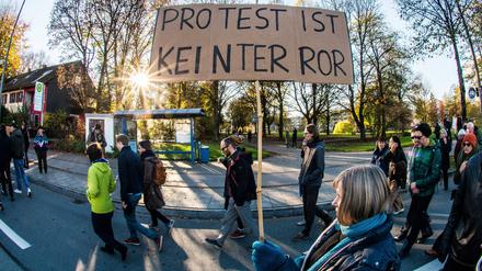 In München protestieren Menschen gegen Präfentivstrafen für Klimaaktivisten (Symbolbild).