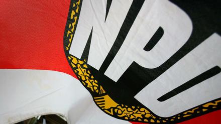 Das Logo der rechtsextremen Partei NPD.