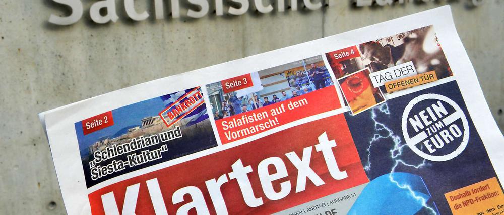 Die Deutsche Post hat sich durch alle Instanzen geklagt, um das NPD-Blatt "Klartext" nicht in alle Leipziger Haushalte verteilen zu müssen. Nun ist sie vor dem Bundesgerichtshof gescheitert. Auch die NPD-Postille ist durch die Meinungsfreiheit gedeckt. 